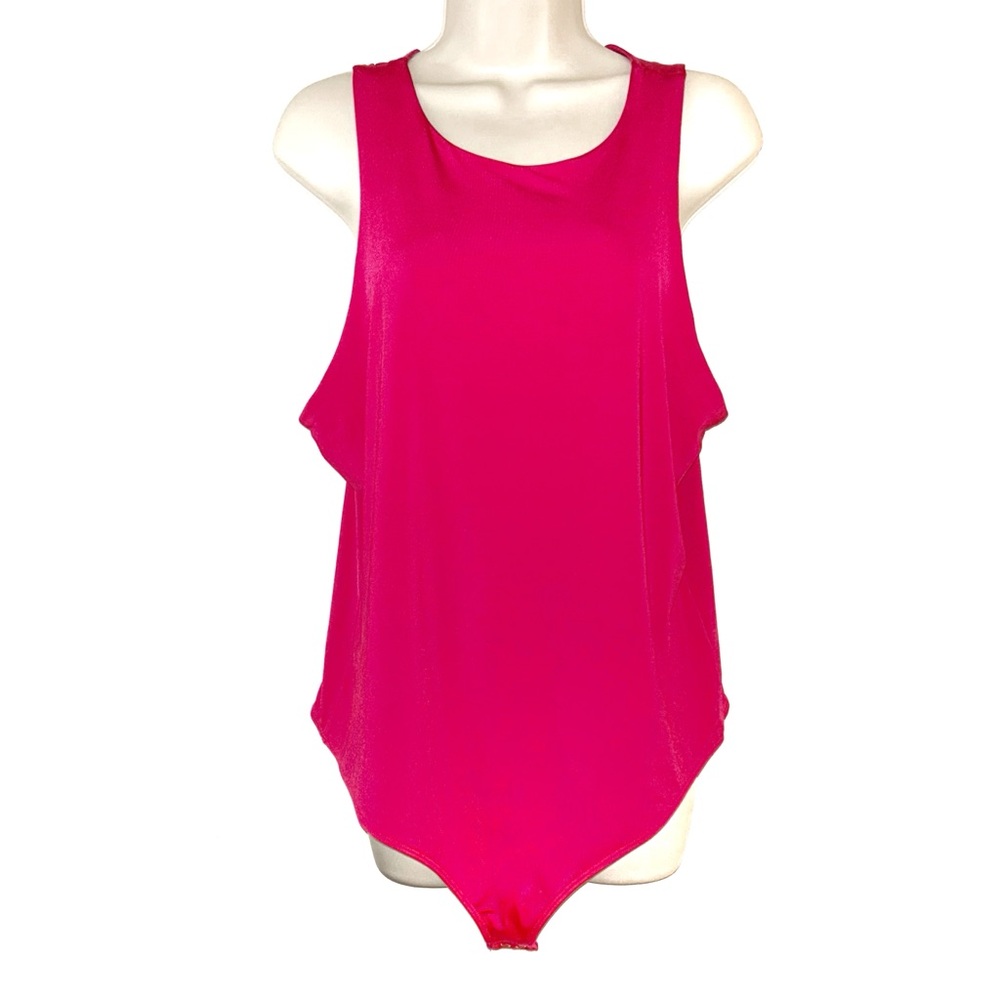 Express Hot Pink Sleeveless Bodysuit